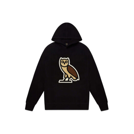 OVO Chenille Bubble Owl Hoodie Black