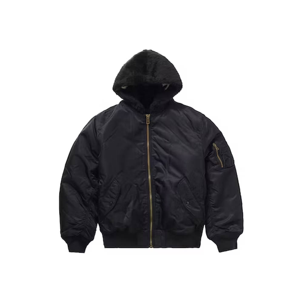 Supreme Faux Fur Reversible MA-1 Black-