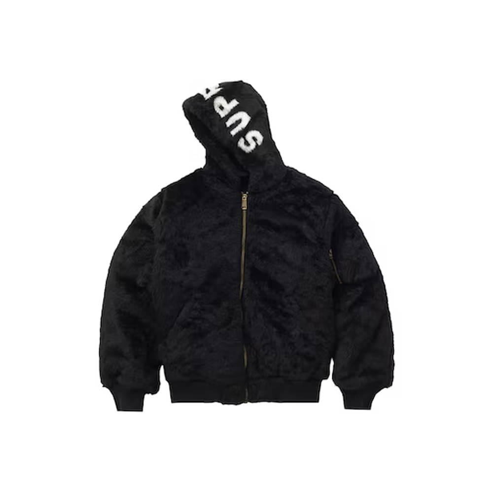 シュプリーム Faux Fur Reversible MA-1 S-