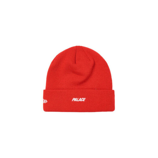 Palace New Era P Beanie Red