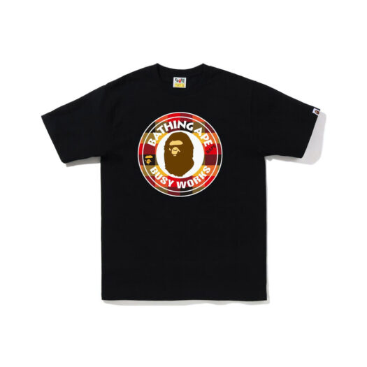 BAPE Block Check Busy Works Tee (FW22) Black Red