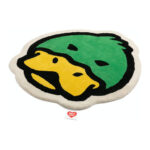Human Made Duck Face Large Rug Green