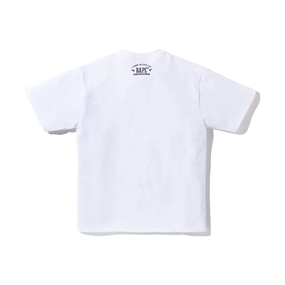 BAPE x Comme des Garcons Osaka T-Shirt White NavyBAPE x Comme des ...