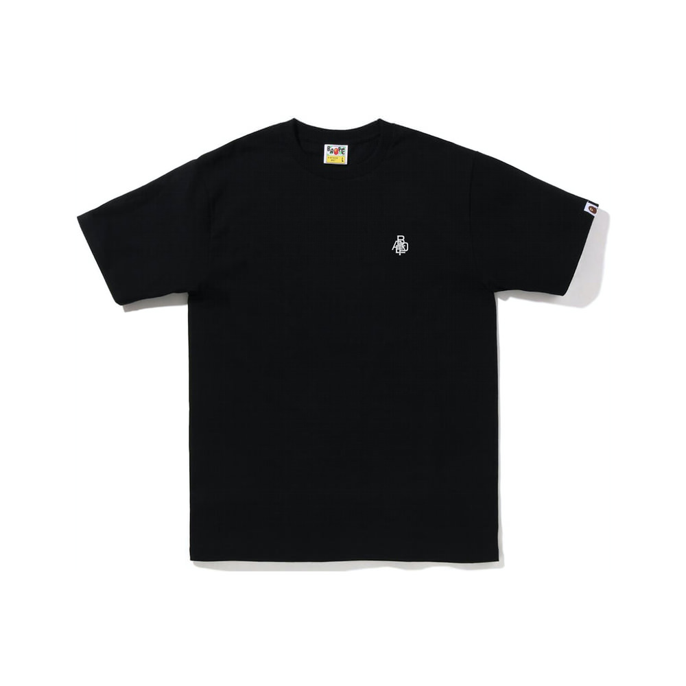 BAPE Bape Logo One Point Tee BlackBAPE Bape Logo One Point Tee