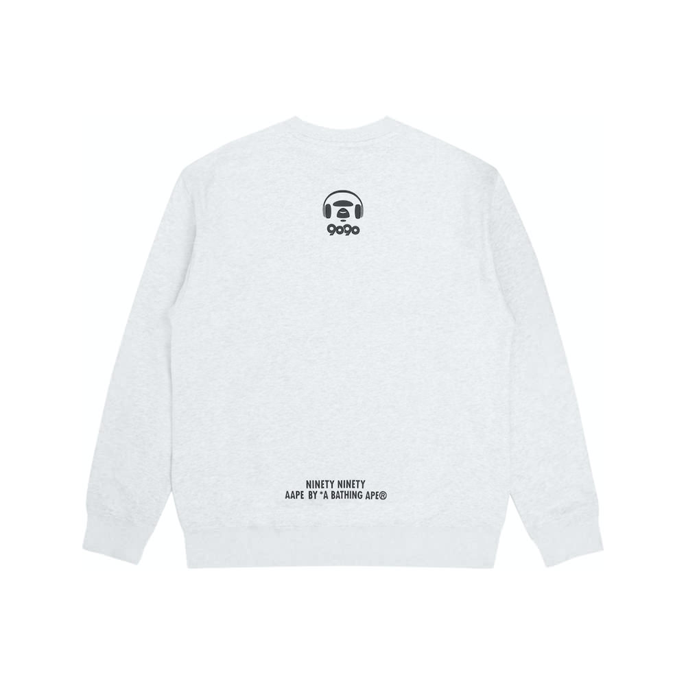 AAPE x 9090 Graphic Fleece Sweatshirt GreyAAPE x 9090 Graphic