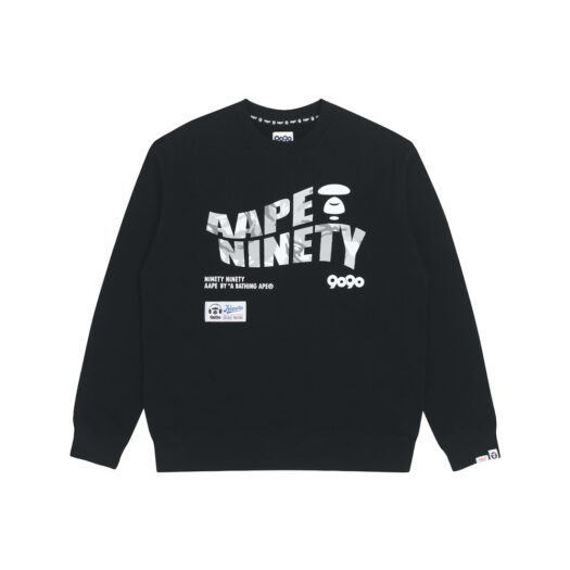 AAPE x 9090 Graphic Fleece Sweatshirt Black