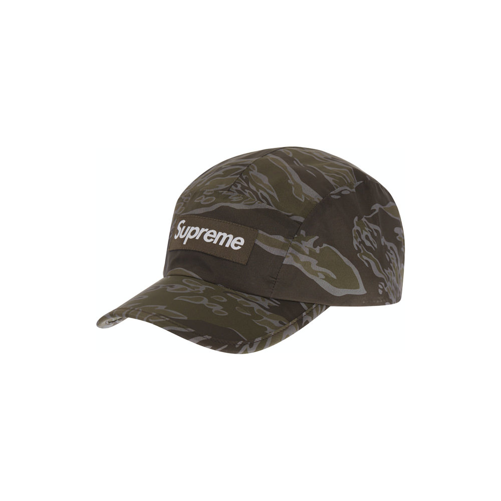 HotelomegaShops - SUPREME TIGER CAMO REFLECTIVE CAMP CAP BROWN