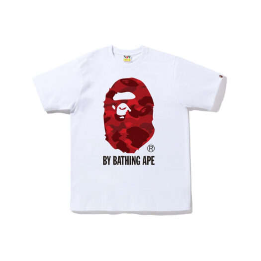 BAPE Color Camo By Bathing Ape Tee (FW22) White Red