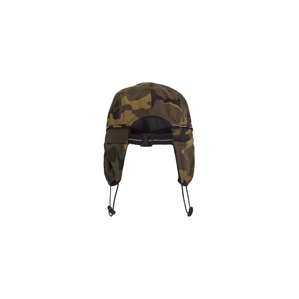 Supreme Packable Earflap Camp Cap Woodland CamoSupreme Packable