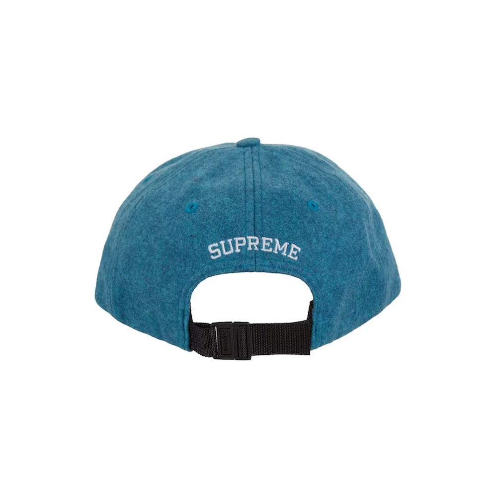 Supreme Waxed Wool 6-Panel Cyan