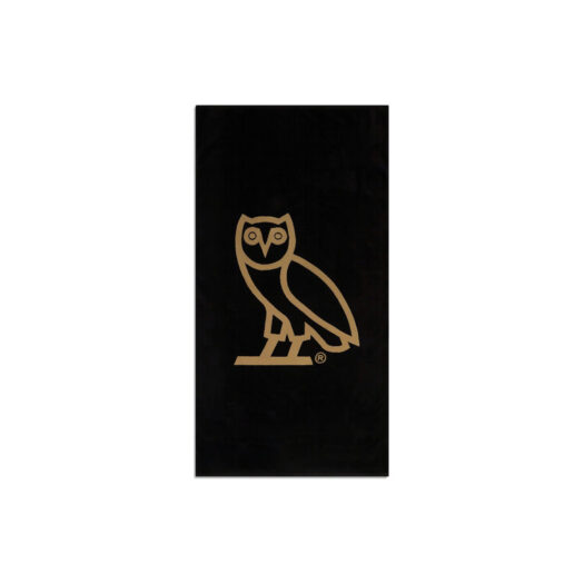OVO Owl Beach Towel Black