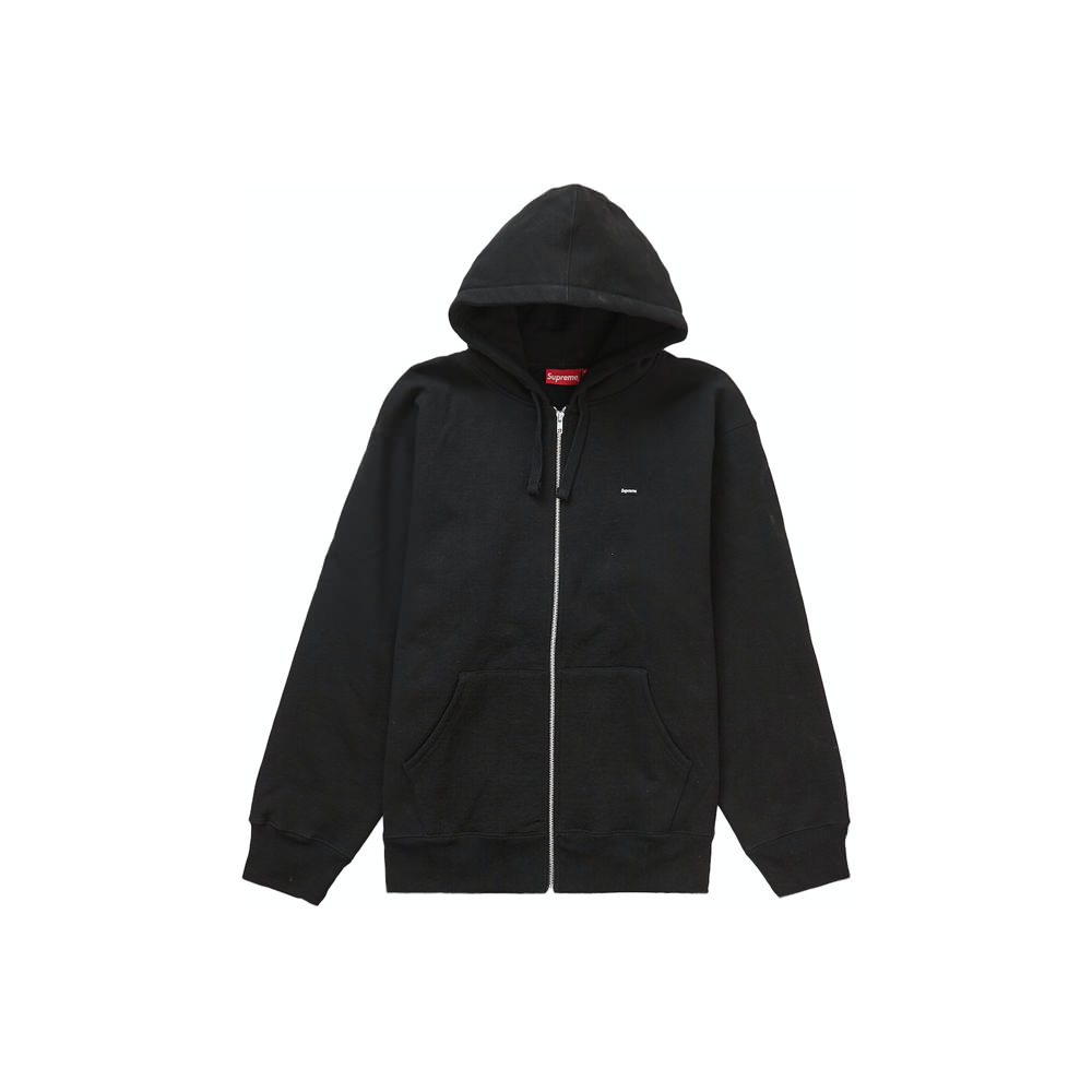 Supreme Small Box Drawcord Zip Up Hooded Sweatshirt BlackSupreme