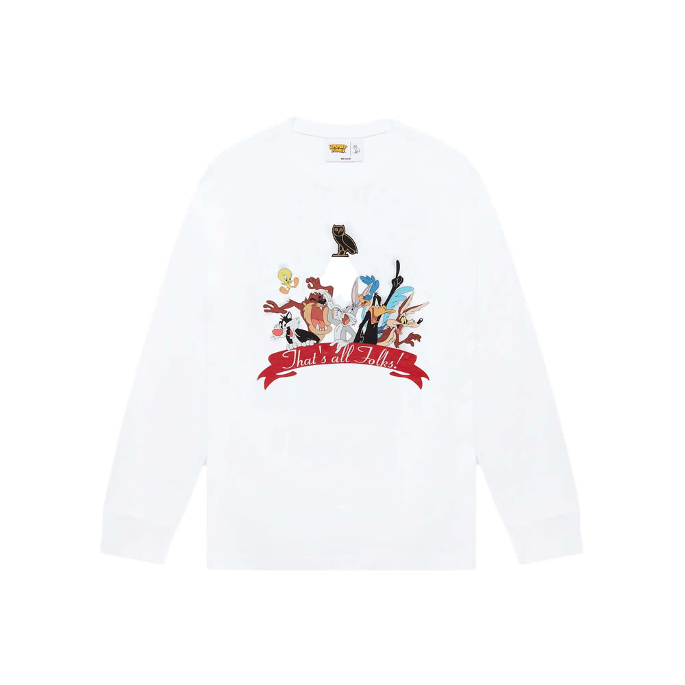 OVO x Looney Tunes Longsleeve T-Shirt WhiteOVO x Looney Tunes