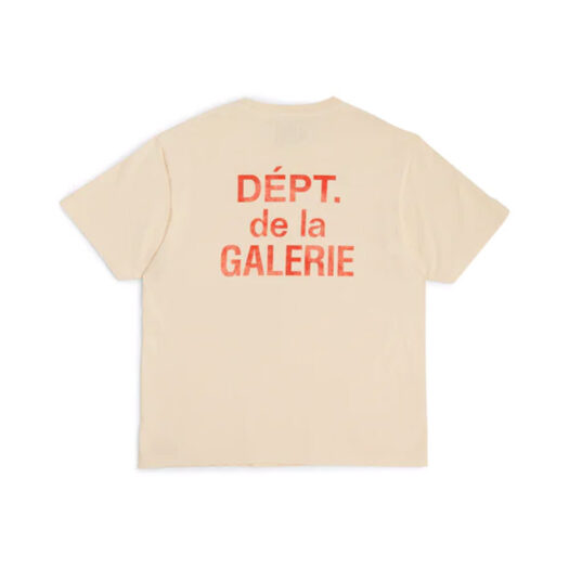 Gallery Dept. French T-shirt Cream/Orange