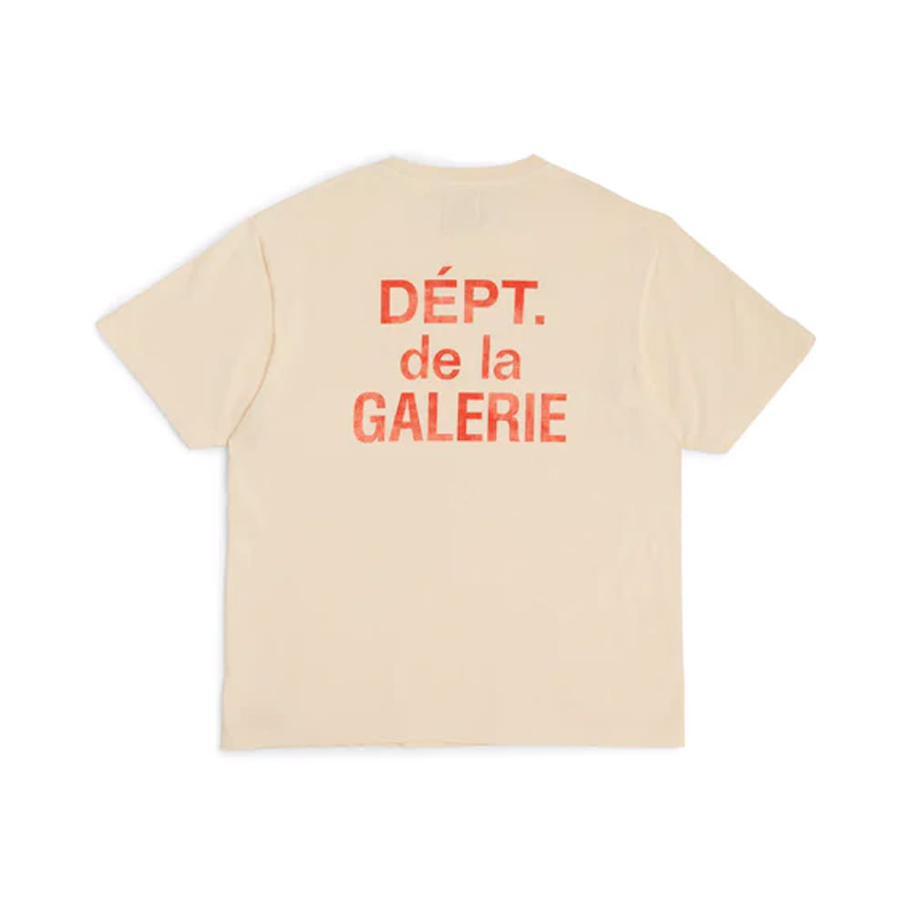 Gallery Dept. French T-shirt Cream/OrangeGallery Dept. French T-shirt ...