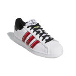 adidas Superstar Cloud White Outlined Red Stripes