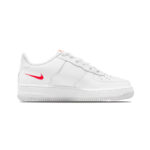 Nike Air Force 1 Low Multi-Swoosh White Particle Grey Photon Dust Bright Crimson (GS)