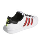 adidas Superstar Cloud White Outlined Red Stripes