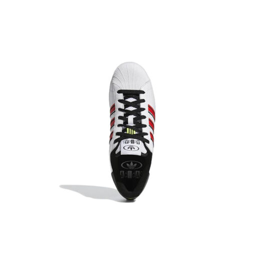 adidas Superstar Cloud White Outlined Red Stripes