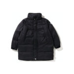 BAPE Long Relaxed Fit Down Jacket Black