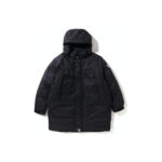 BAPE Long Relaxed Fit Down Jacket Black