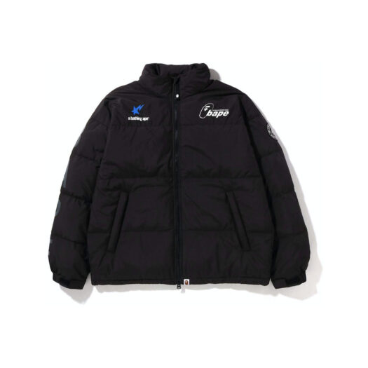 BAPE Soccer Game Relaxed Fit Down Jacket Black