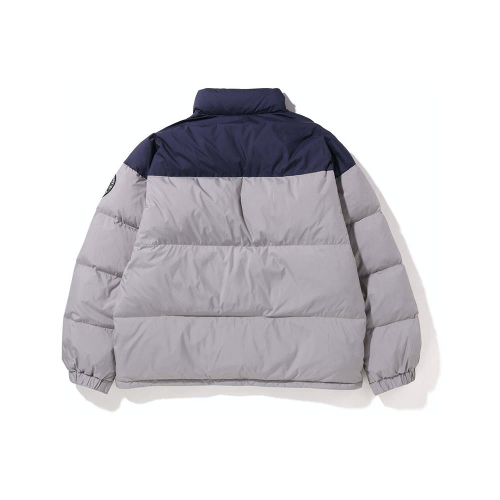 BAPE Soccer Game Relaxed Fit Down Jacket GreyBAPE Soccer Game Relaxed ...