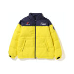 BAPE Soccer Game Relaxed Fit Down Jacket Yellow