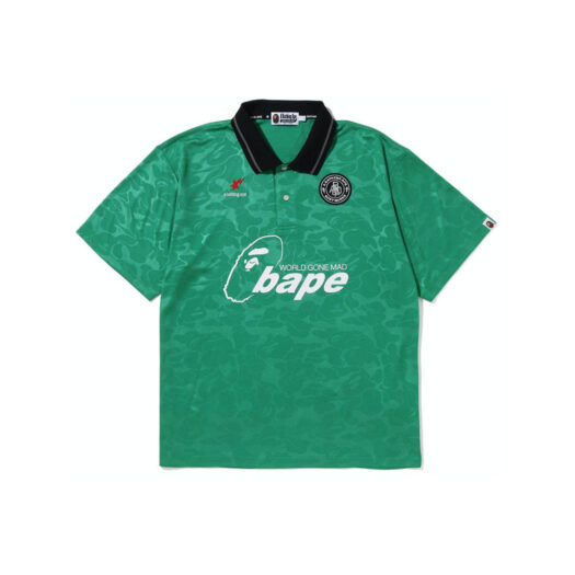 BAPE Soccer Game Relaxed Fit Polo Green