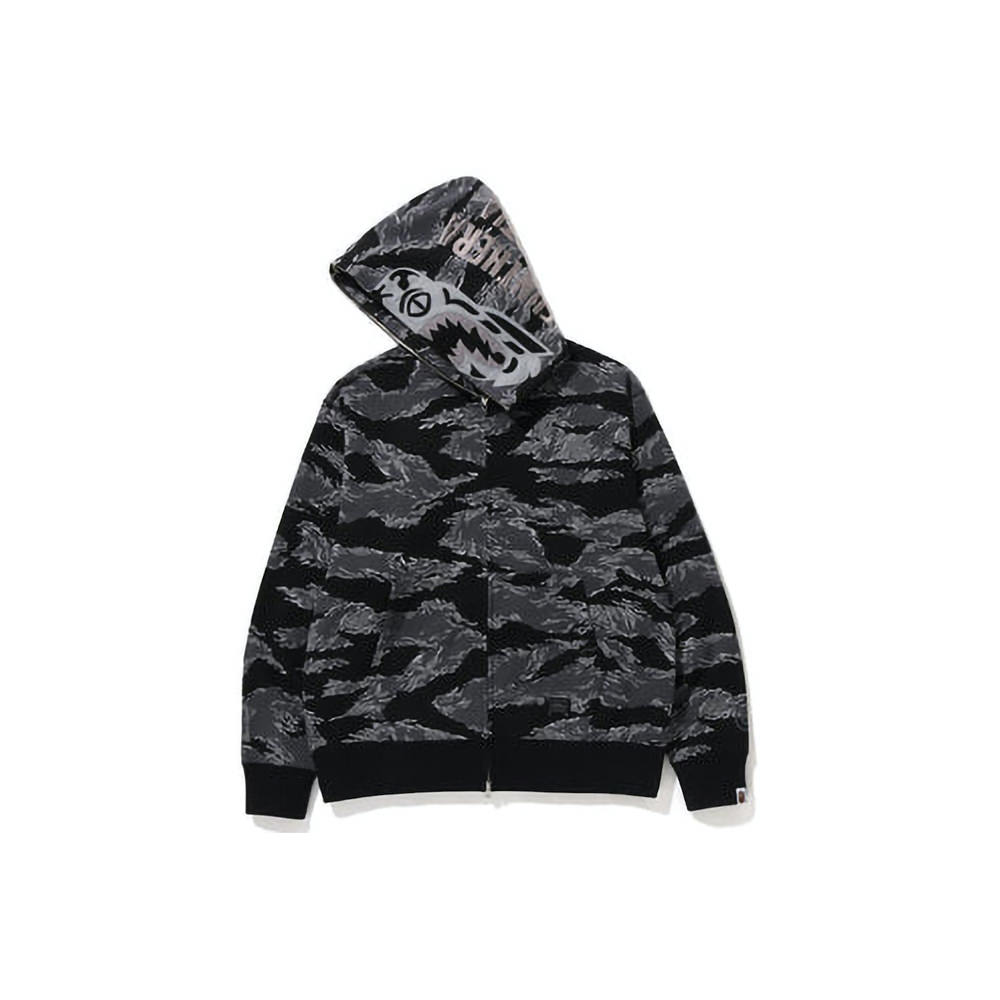 At interagere hjort tæerne BAPE Tiger Camo Tiger Relaxed Fit Full Zip Hoodie (FW22) BlackBAPE Tiger  Camo Tiger Relaxed Fit Full Zip Hoodie (FW22) Black - OFour