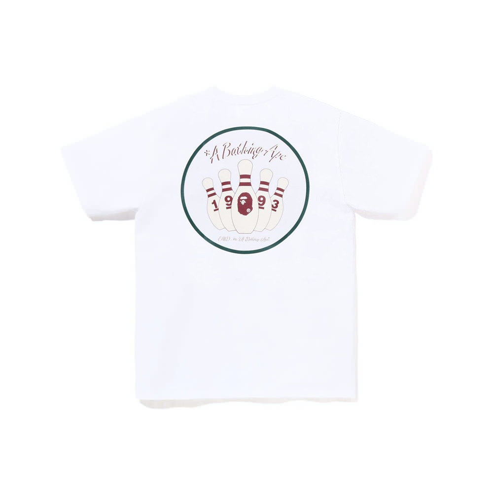 BAPE x END. Bowling #2 Tee WhiteBAPE x END. Bowling #2 Tee White