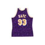 BAPE x Mitchell & Ness Los Angeles Lakers Jersey Purple