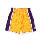 BAPE x Mitchell & Ness Los Angeles Lakers Shorts Yellow