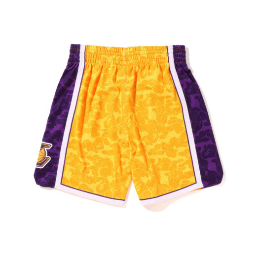 BAPE x Mitchell & Ness Los Angeles Lakers Shorts Yellow