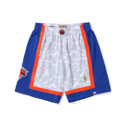 BAPE x Mitchell & Ness New York Knicks Shorts White