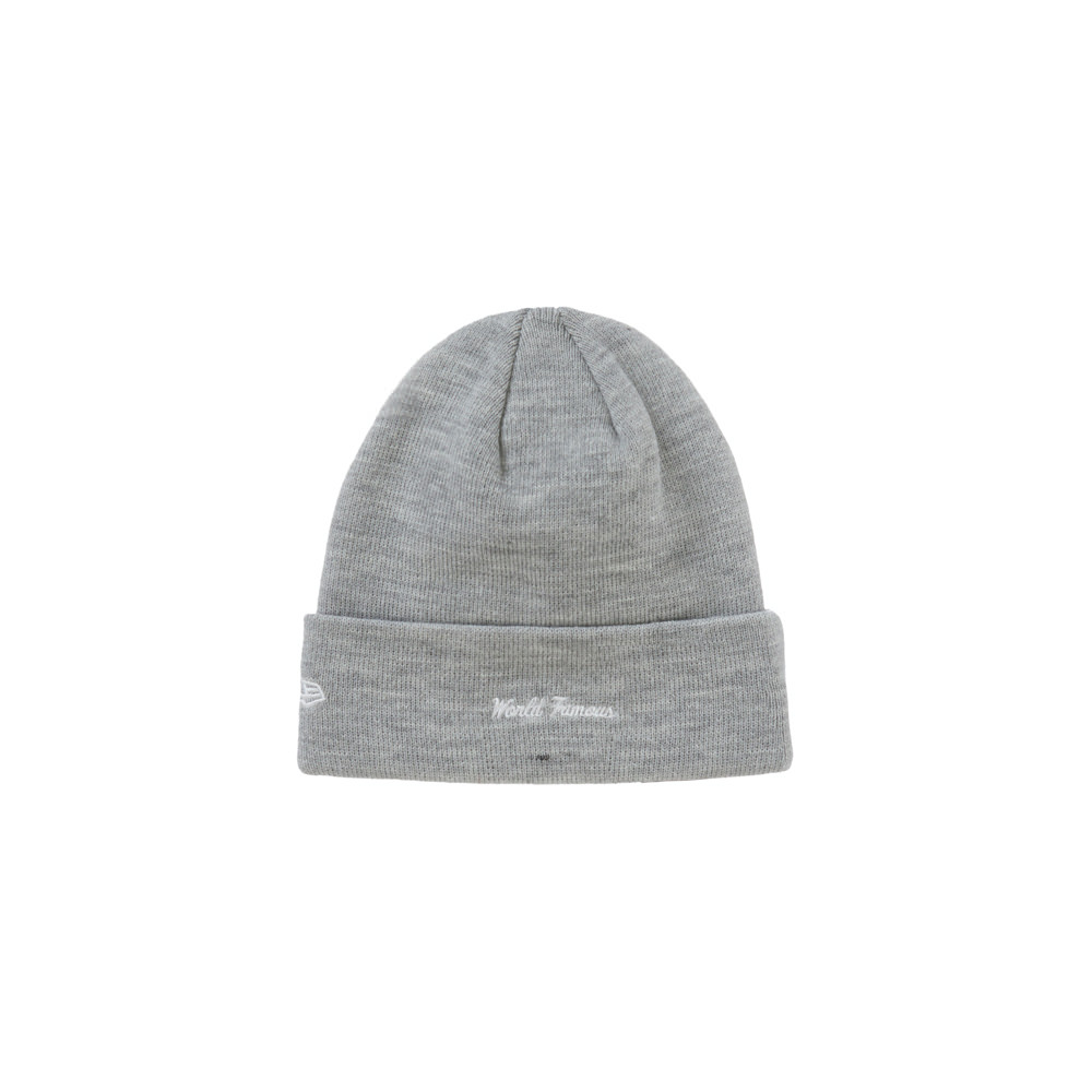 内祝い】 SLogo NewEra Supreme Beanie Grey Heather ニットキャップ