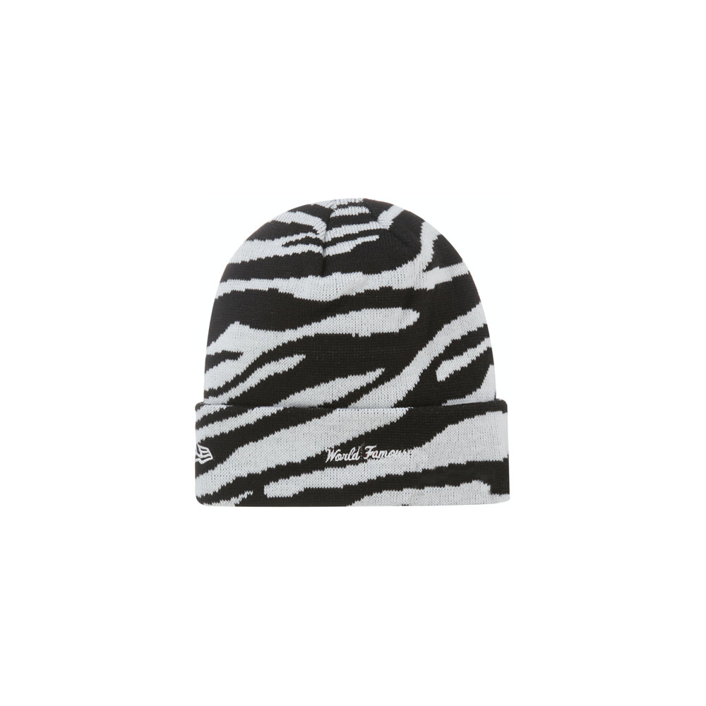 Supreme Box Logo Beanie ゼブラニット帽/ビーニー