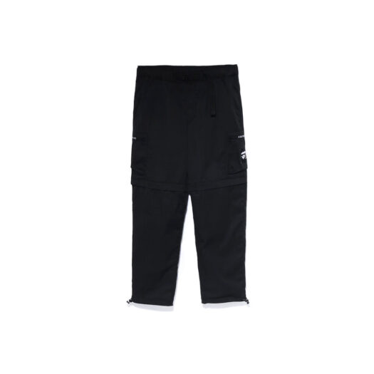 BAPE Side Pocket Detachable Relaxed Fit Pants Black