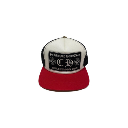 Chrome Hearts CH Hollywood Trucker Hat Red/Black/White