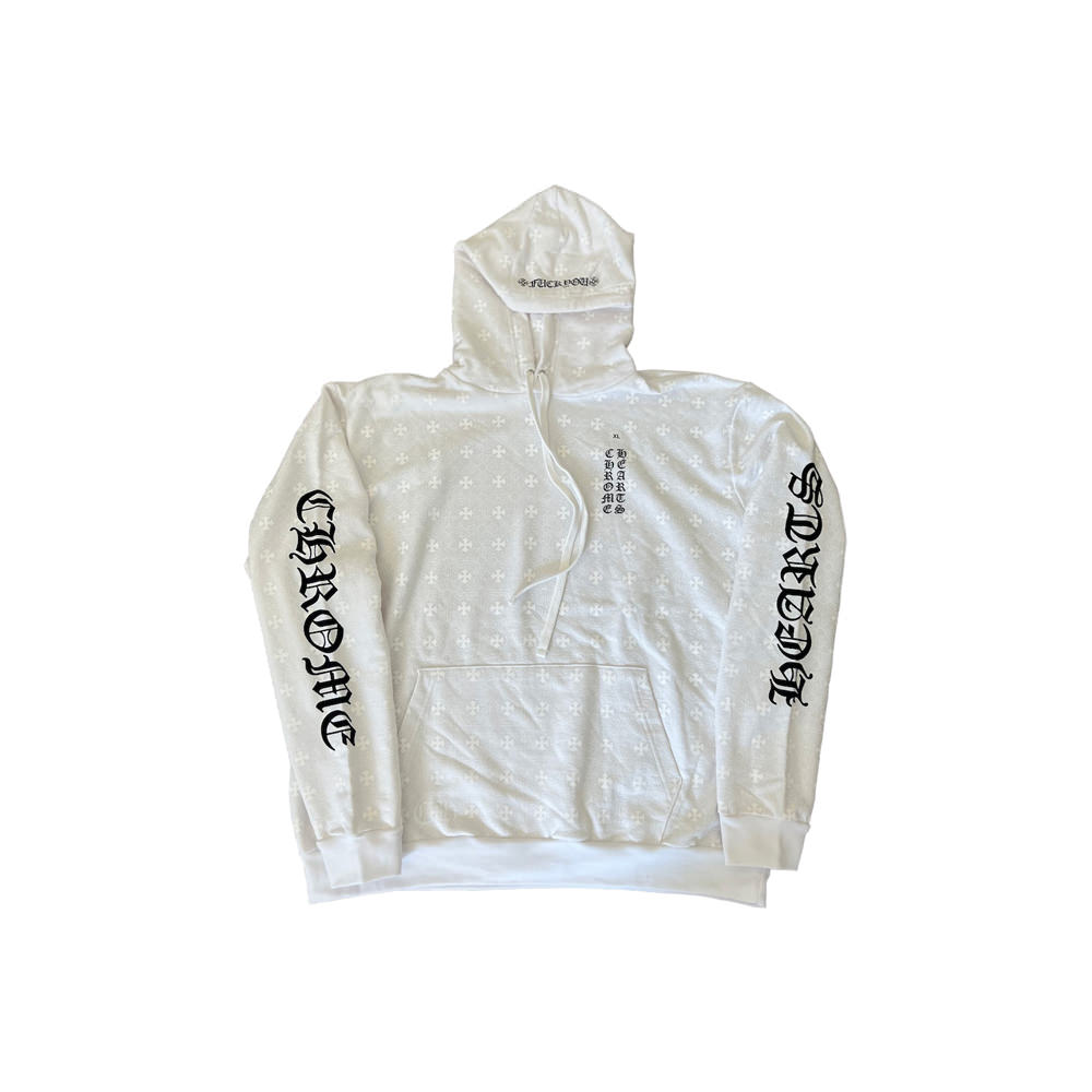 Chrome Hearts Plus Cross Horseshoe Hoodie White