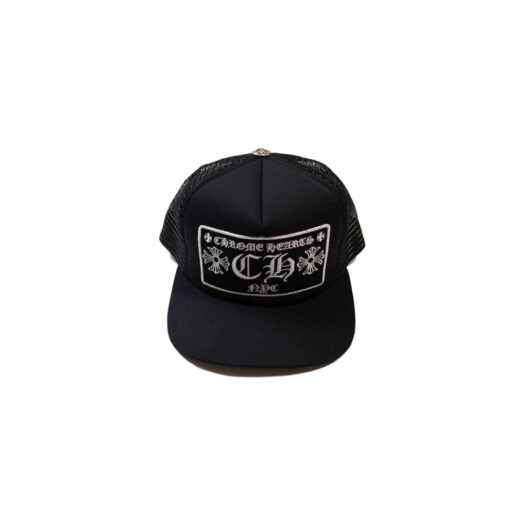 Chrome Hearts CH New York City Trucker Hat Black/Black