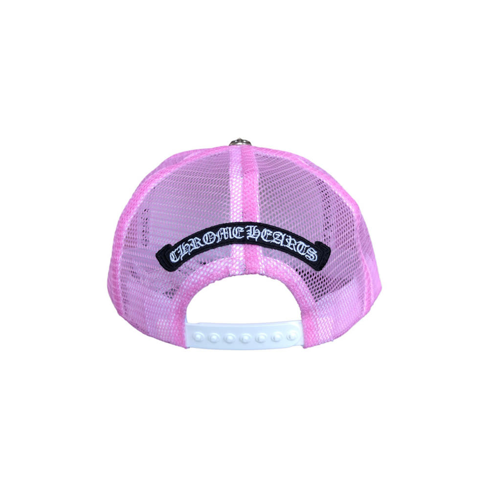 Chrome Hearts Matty Boy Sex Records Horse Shoe Trucker Hat Pink/WhiteChrome  Hearts Matty Boy Sex Records Horse Shoe Trucker Hat Pink/White - OFour