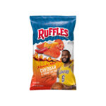 Ruffles Potato Chips Flamin’ Hot Cheddar and Sour Cream Flavored, 8 oz