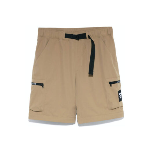 BAPE Side Pocket Detachable Relaxed Fit Pants Beige