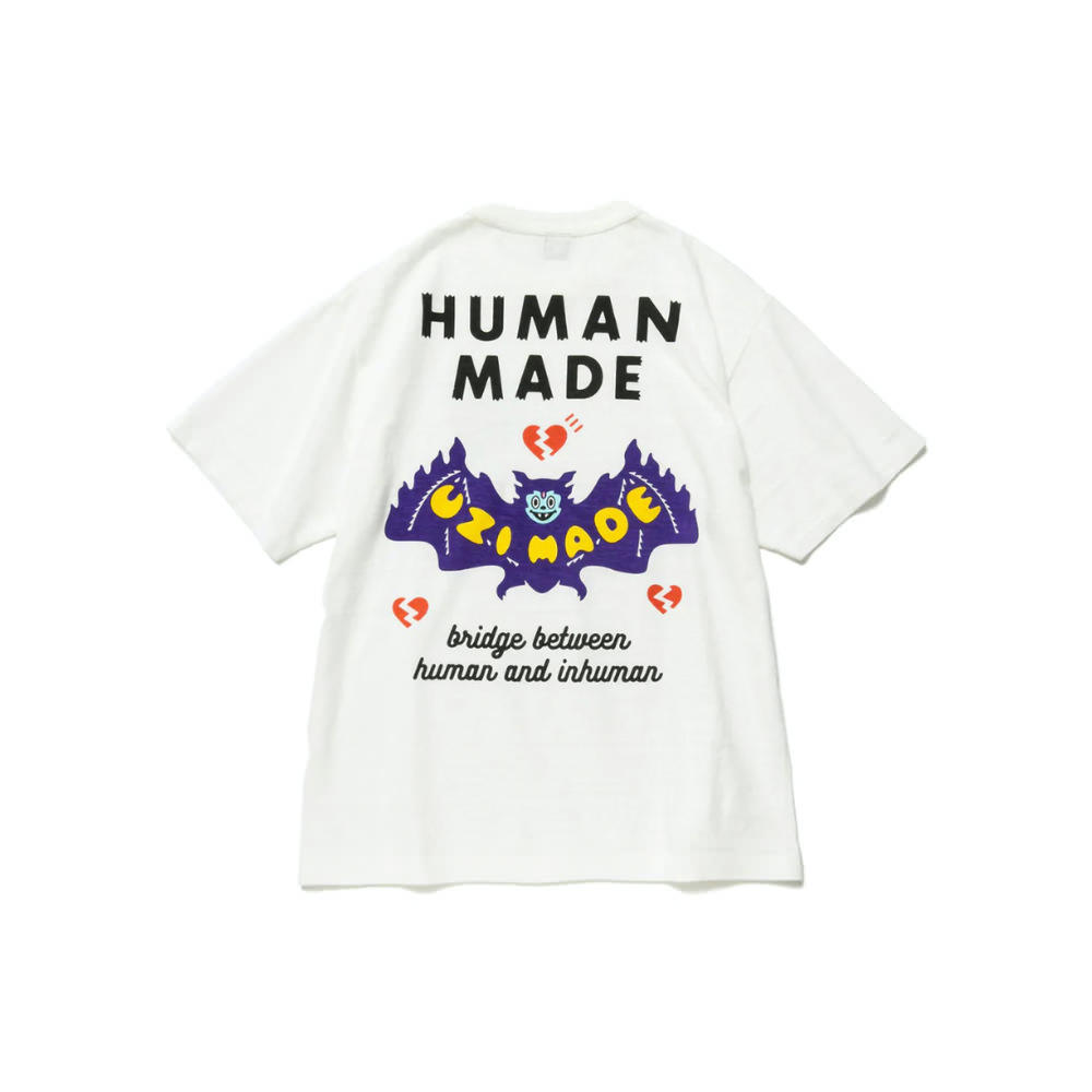 Human Made Uzi Made #1 T-Shirt WhiteHuman Made Uzi Made #1 T-Shirt