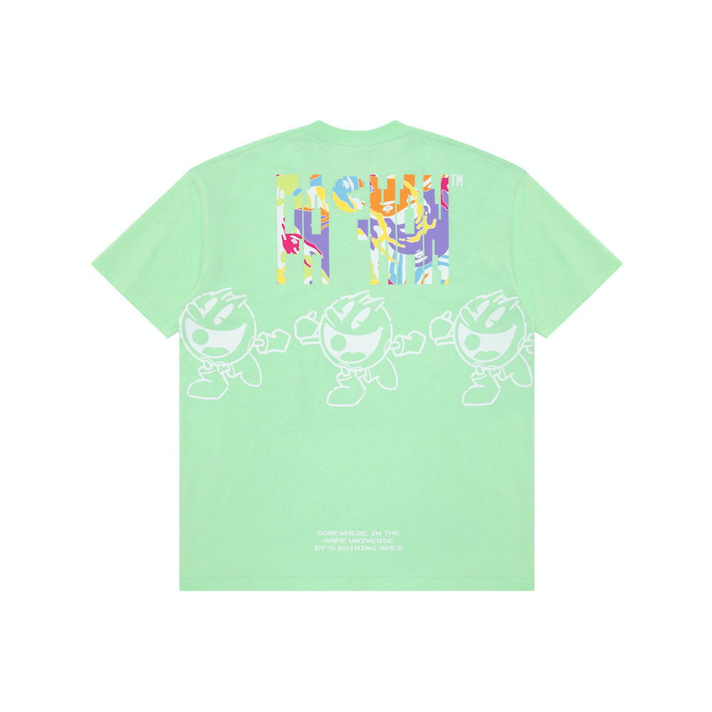 AAPE x Pac-Man #2 Tee GreenAAPE x Pac-Man #2 Tee Green - OFour