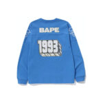 BAPE Football Relaxed Fit L/S Tee Sax