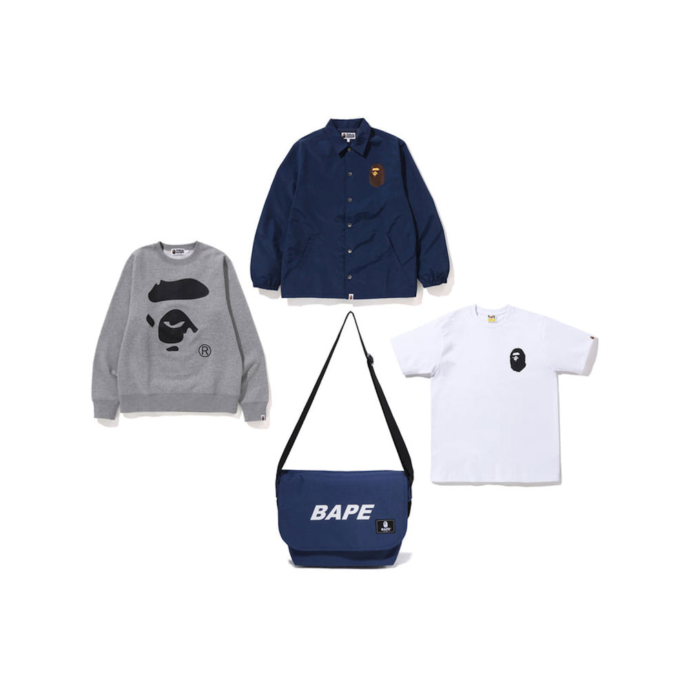 BAPE Happy New Year Men’s Classic Bag (2023) Navy/Grey/White