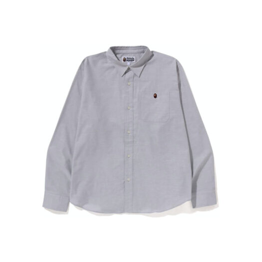 BAPE Oxford Relaxed Fit Shirt (SS23) Grey
