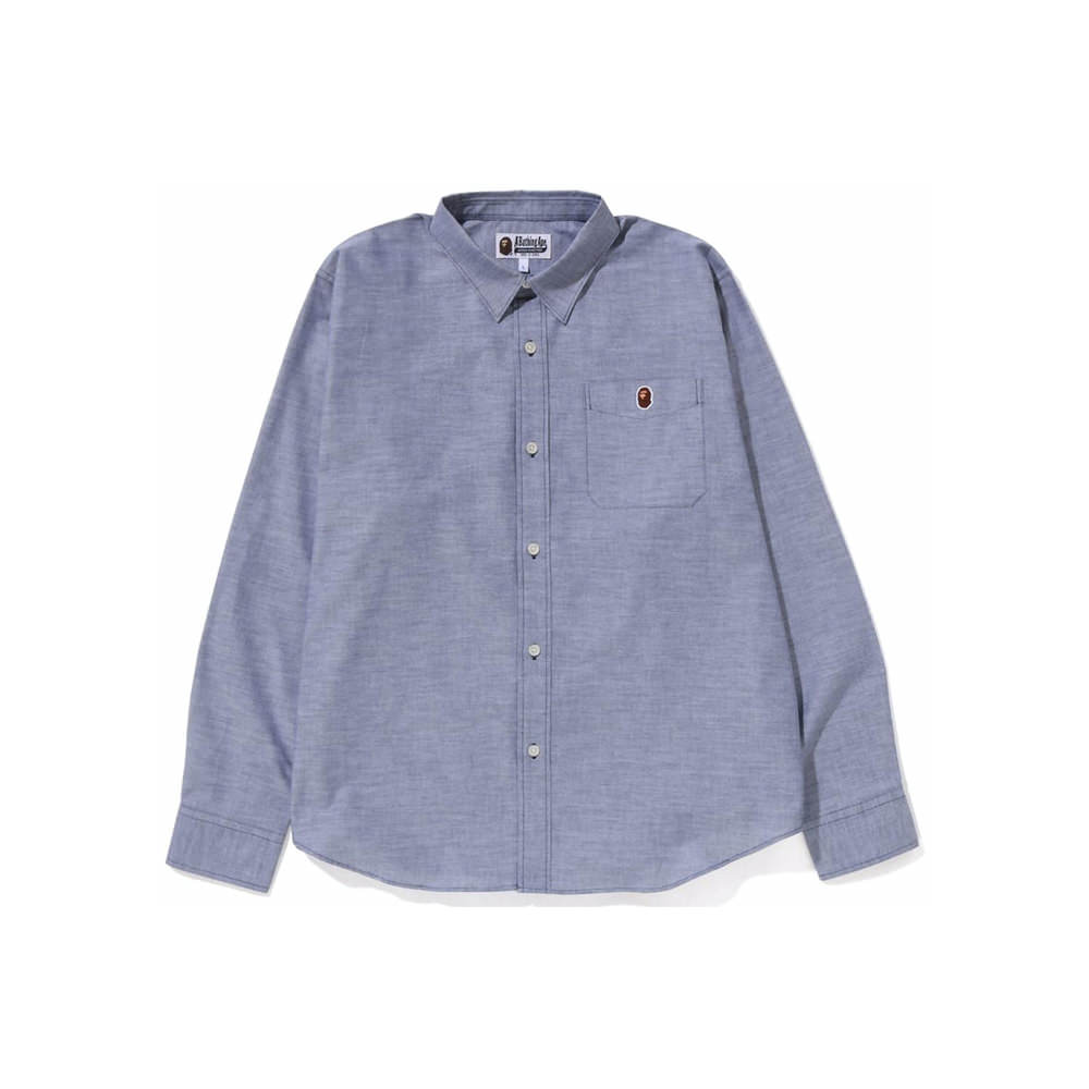 BAPE Oxford Relaxed Fit Shirt (SS23) Navy